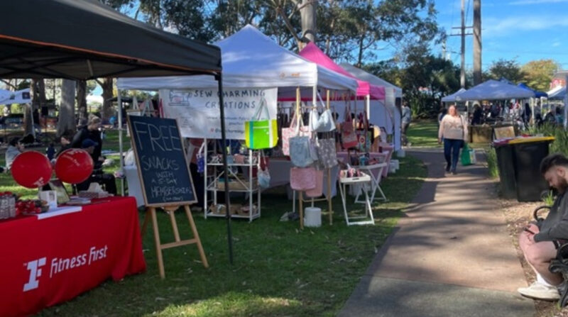 artisan stalls at DownTown Markets, Pennant Hills