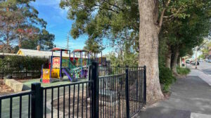 Beecroft Railway Station Gardens Playground Fencing