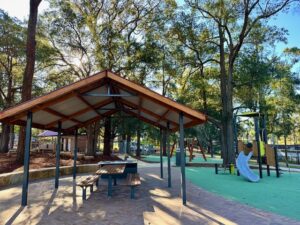 Beecroft Village Green Playground Younger Kids Slide BBQ